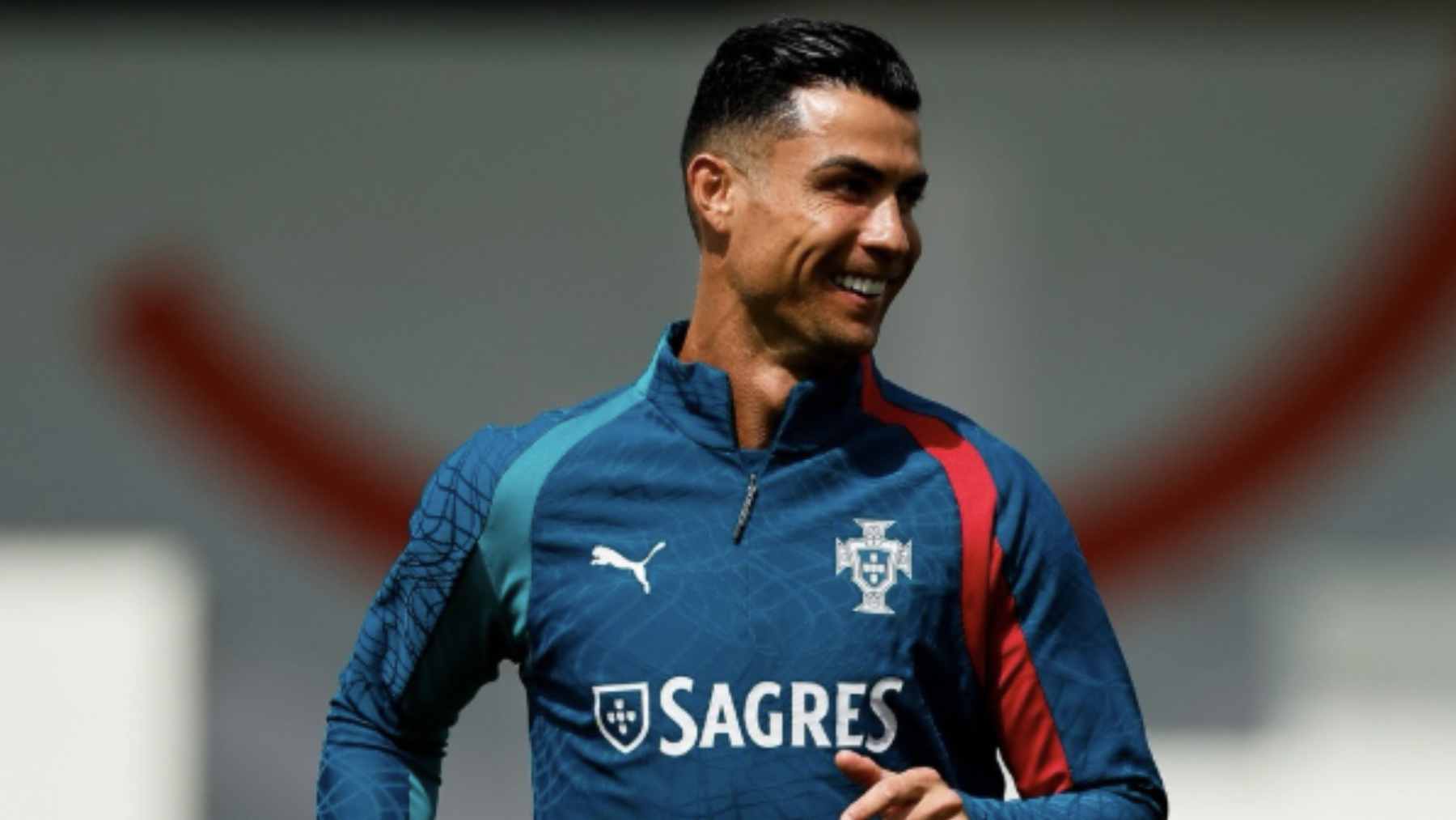 Cristiano Ronaldo during a training session, known for his rigorous diet and disciplined approach to maintaining peak physical fitness.