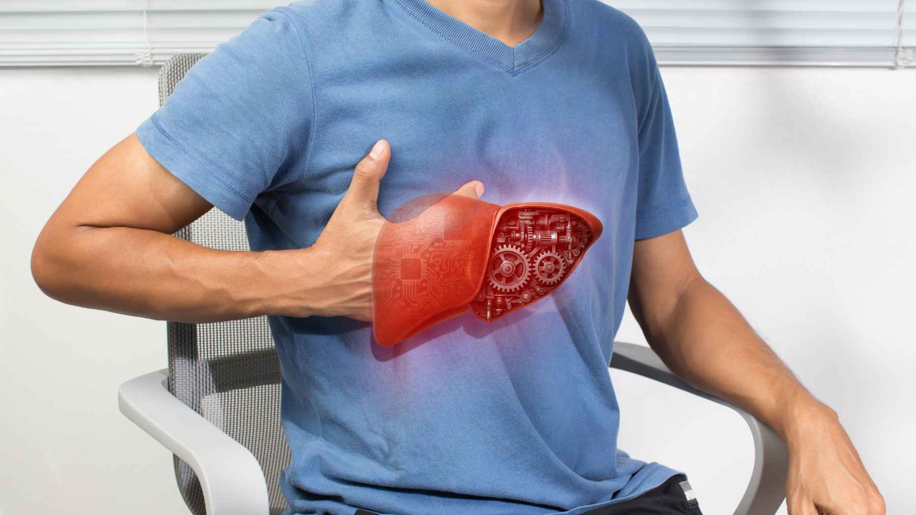 Person exercising to improve cardiovascular health and manage high blood pressure through aerobic and strength training.