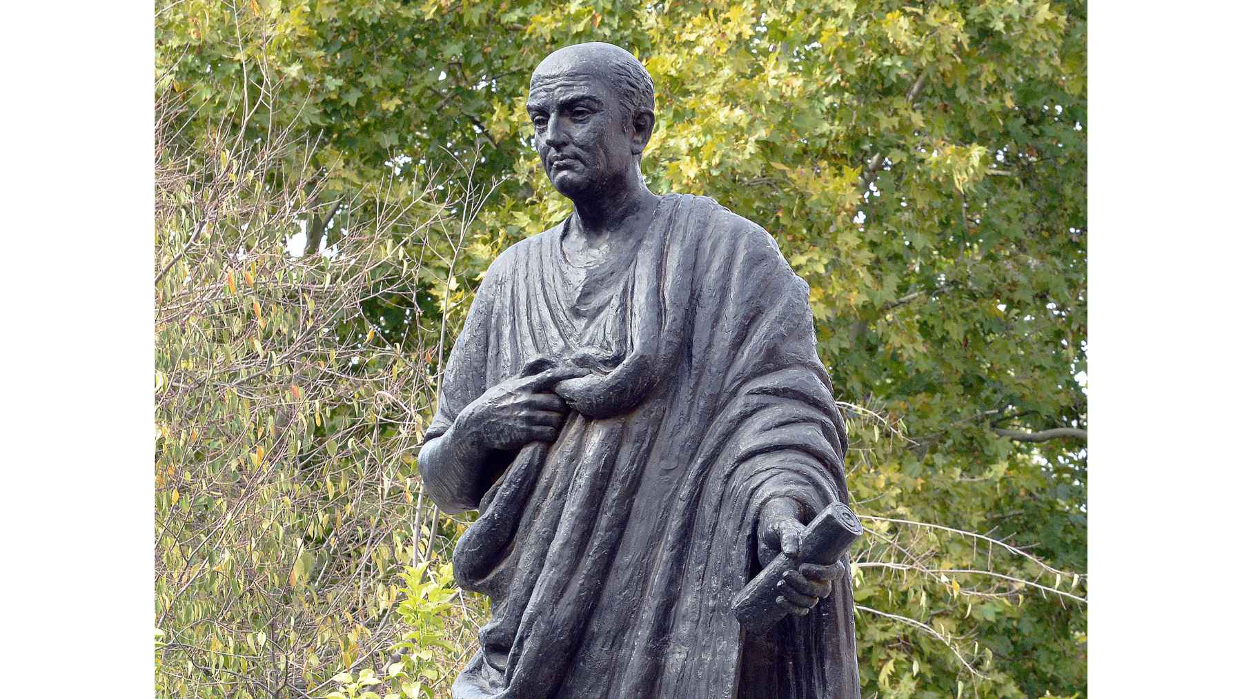 Seneca, on how we let time slip away: "A great part of life escapes those who do nothing, and all of it those who live for other things" 1 Bronze statue of the Roman Stoic philosopher Seneca, whose writings on time and purpose continue to inspire modern readers.