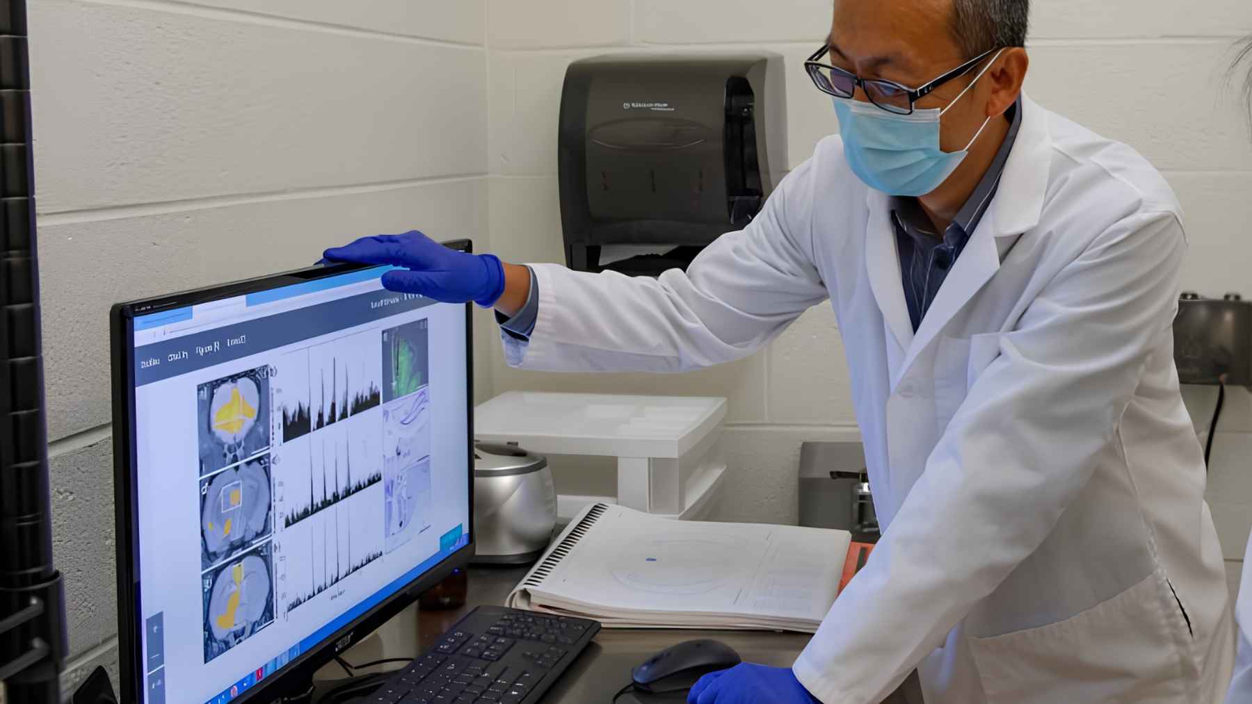 Researchers analyze brain imaging and laboratory data while studying the connection between the gut microbiome and Alzheimer's disease.