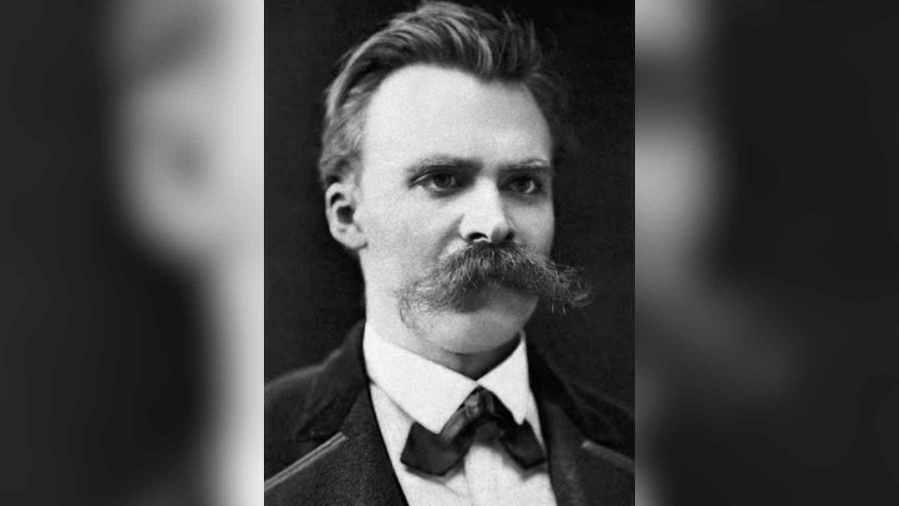 A classic portrait of Friedrich Nietzsche, the 19th-century German philosopher who championed individualism and personal responsibility.