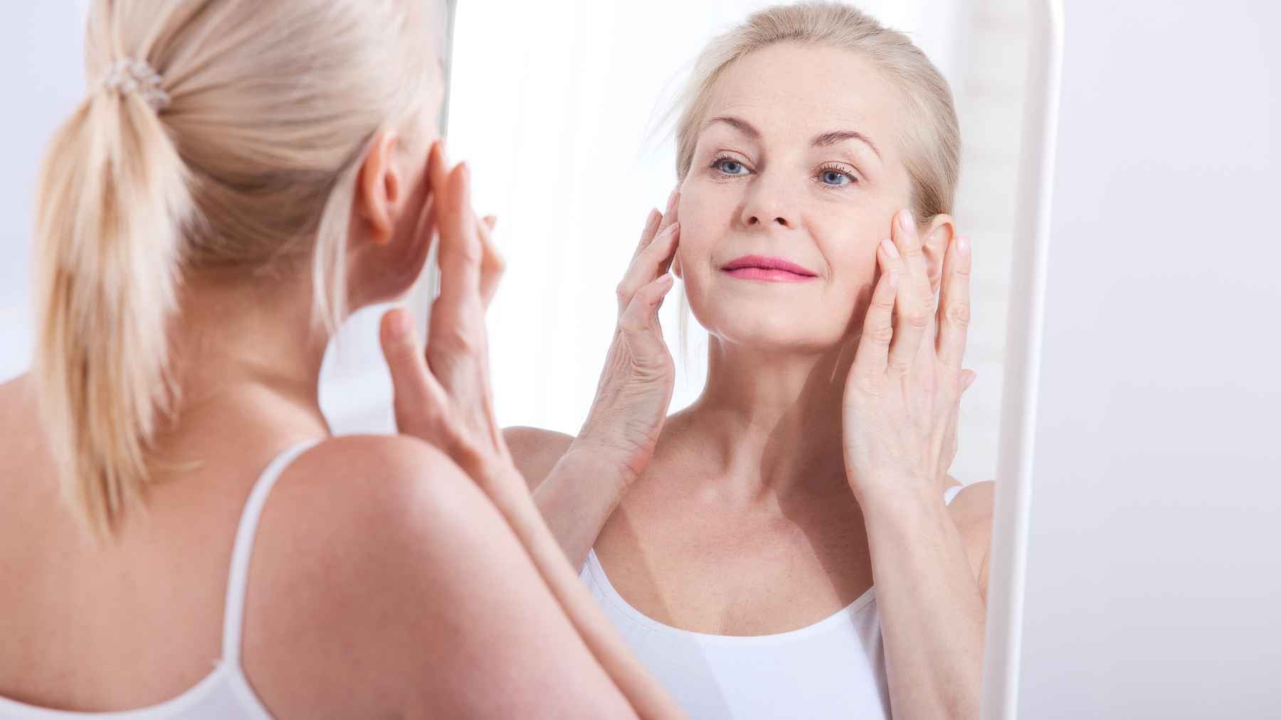 Hydrolyzed collagen peptides in powder form prepared as a daily supplement for skin and joint health after age 40.