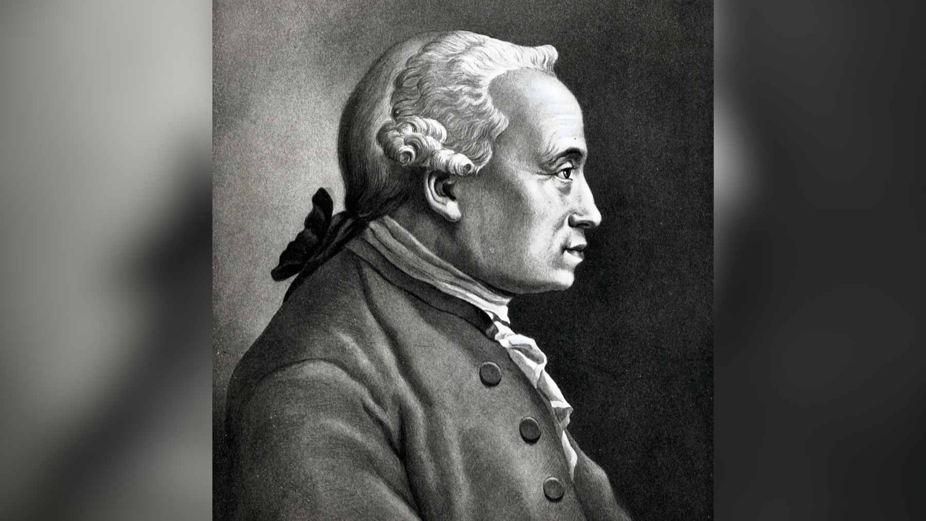 A classic portrait of the German Enlightenment philosopher Immanuel Kant, whose ideas on autonomy and reason defined modern ethics.