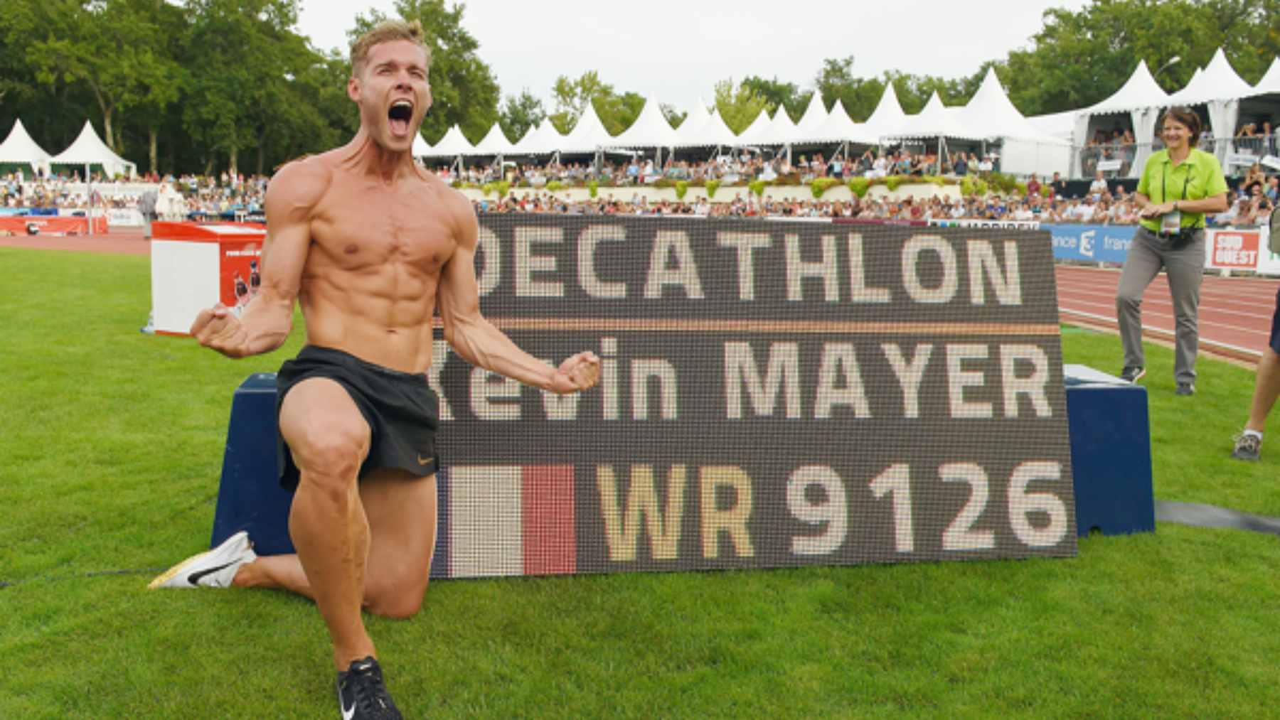 Olympic decathlete Kevin Mayer says the best diet for you isn't about calories, it's about something written in your genes 2 Olympic decathlete Kevin Mayer competing in an event, highlighting the intense training and recovery needs of elite athletes.