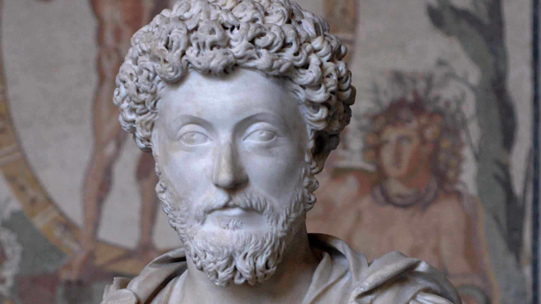 Marcus Aurelius, Roman emperor: "When you struggle to get up at dawn, remember: I rise to do the work of a human being" 1 Marble bust of Roman emperor Marcus Aurelius, author of Meditations and one of history's best-known Stoic philosophers.
