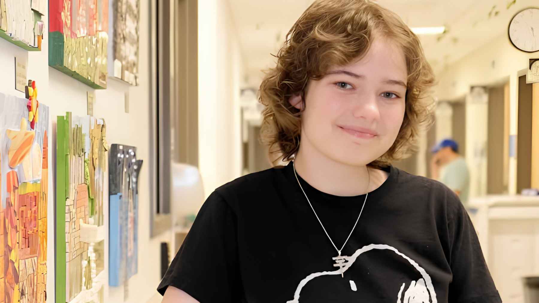 Sofia Pezet during her recovery after receiving CAR T-cell therapy for aggressive lymphoma at Montreal Children’s Hospital.