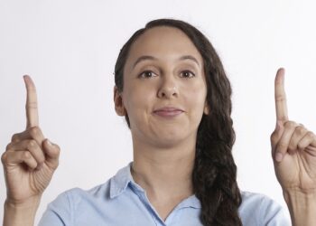 psicología, mujer, manos