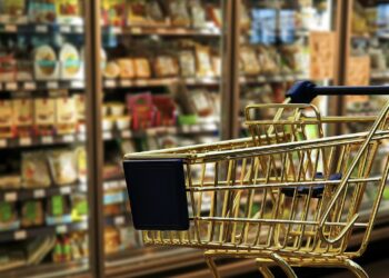 Supermercados, compra, carro de la compra