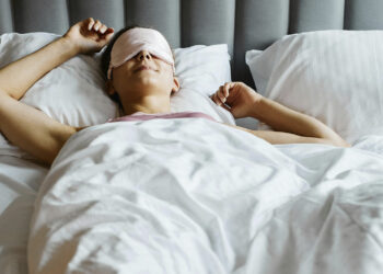 Mujer, durmiendo, cama, descanso