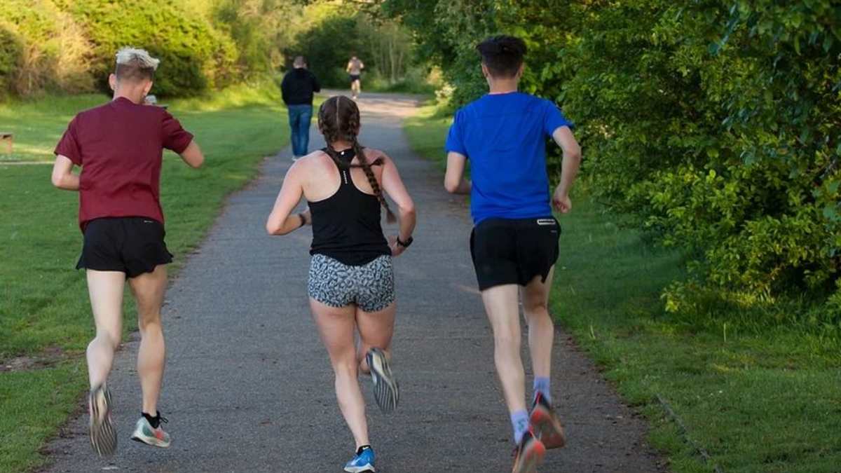 correr en grupo