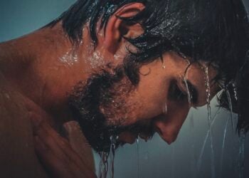 ducha, hombre, psicología