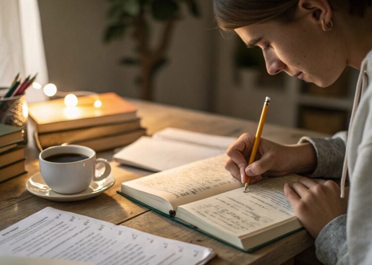 Mujer escribiendo, escribir, psicología