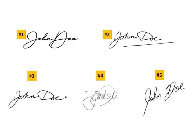 Firmas, test de personalidad