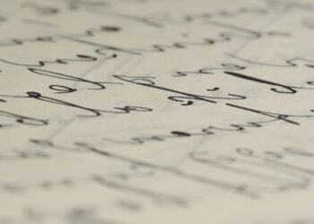 Letra, inclinada, grafología