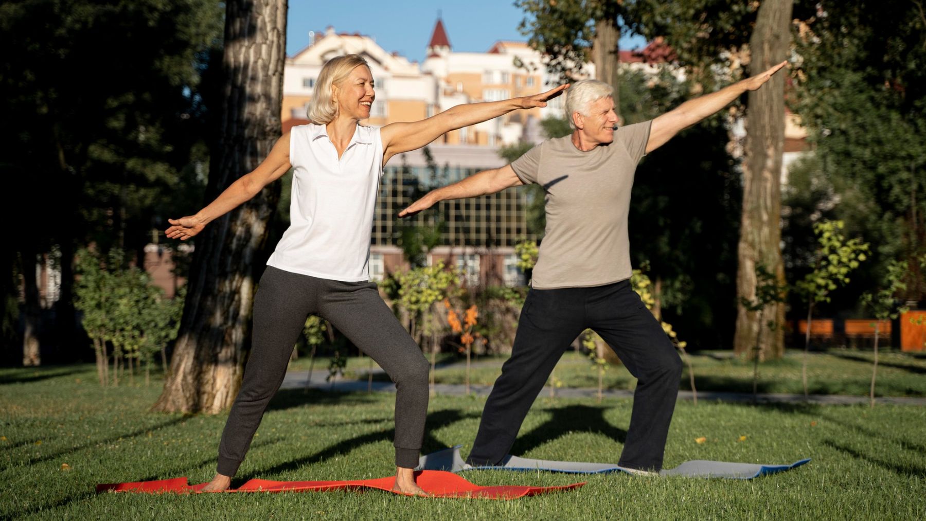 Ejercicio, deporte, personas mayores, entrenamiento