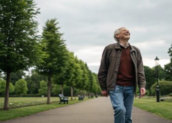 Hombre, caminar, actividades, ejercicio