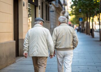 Hombres caminando, actividades