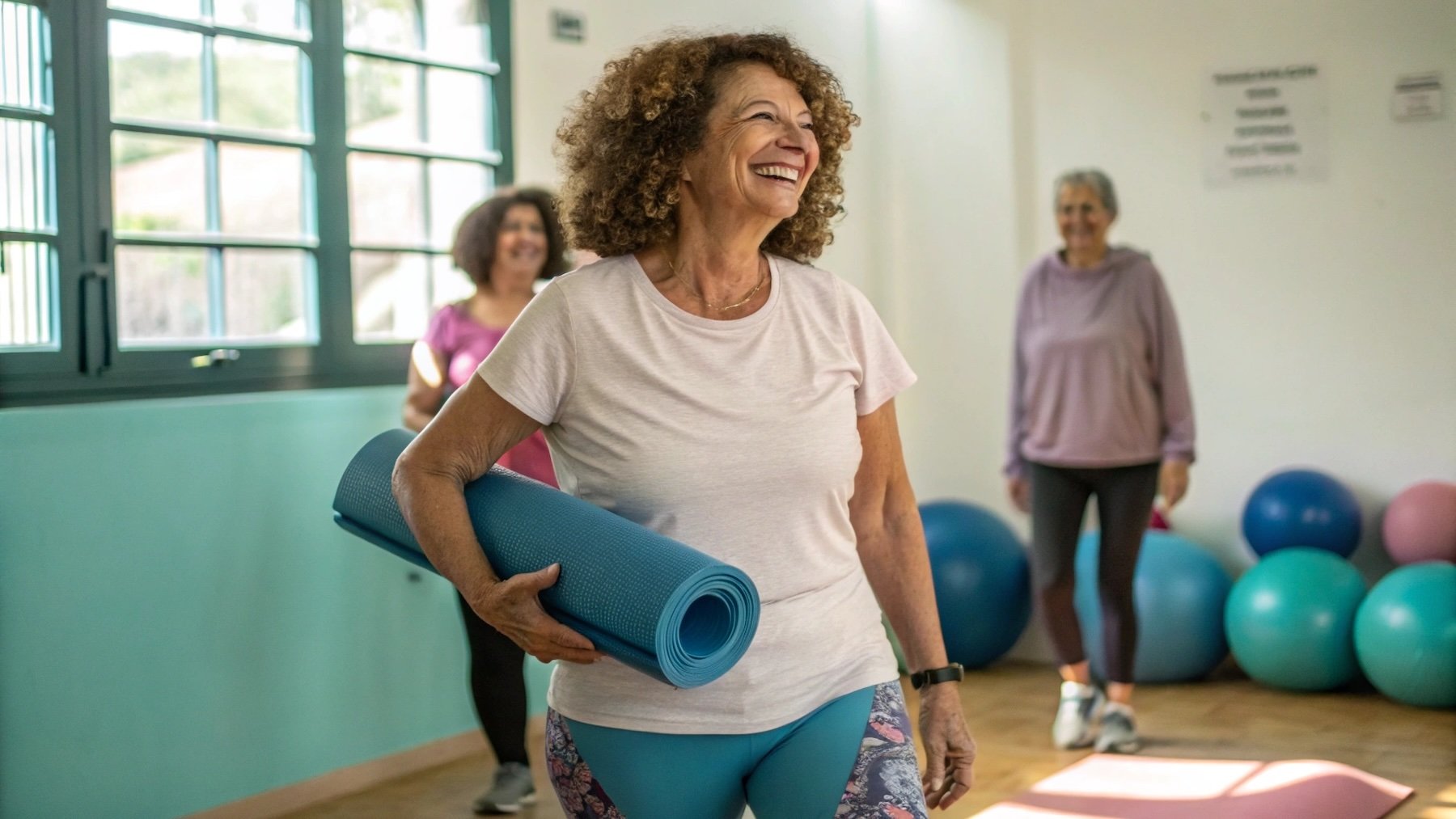 Mujer, ejercicio, actividad