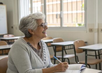 Mujer, escritorio, pasatiempo