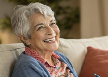 Mujer sonriendo, pasatiempos, actividades