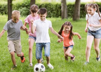 Ejercicio, niños, deporte, entrenamiento
