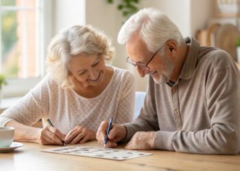 Pareja, pasatiempo, jubilados
