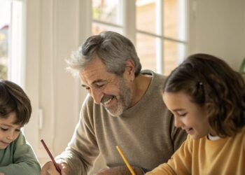 Abuelo, nietos, actividades