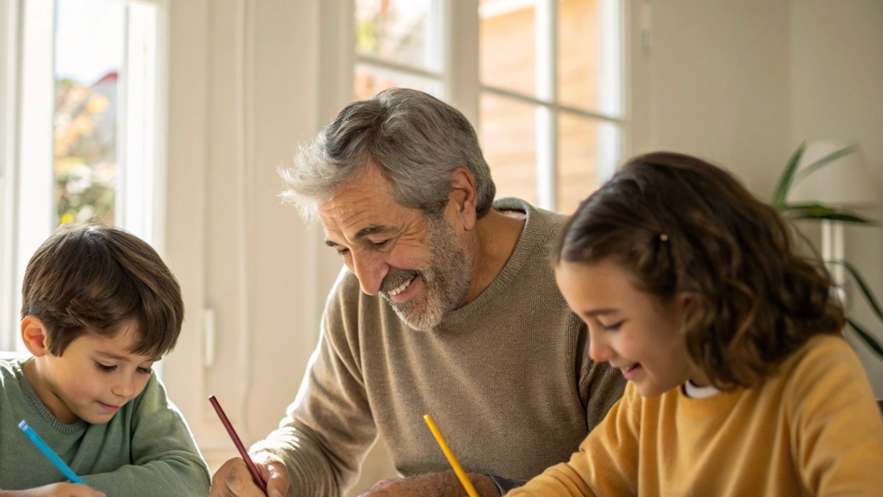 Abuelo, nietos, actividades