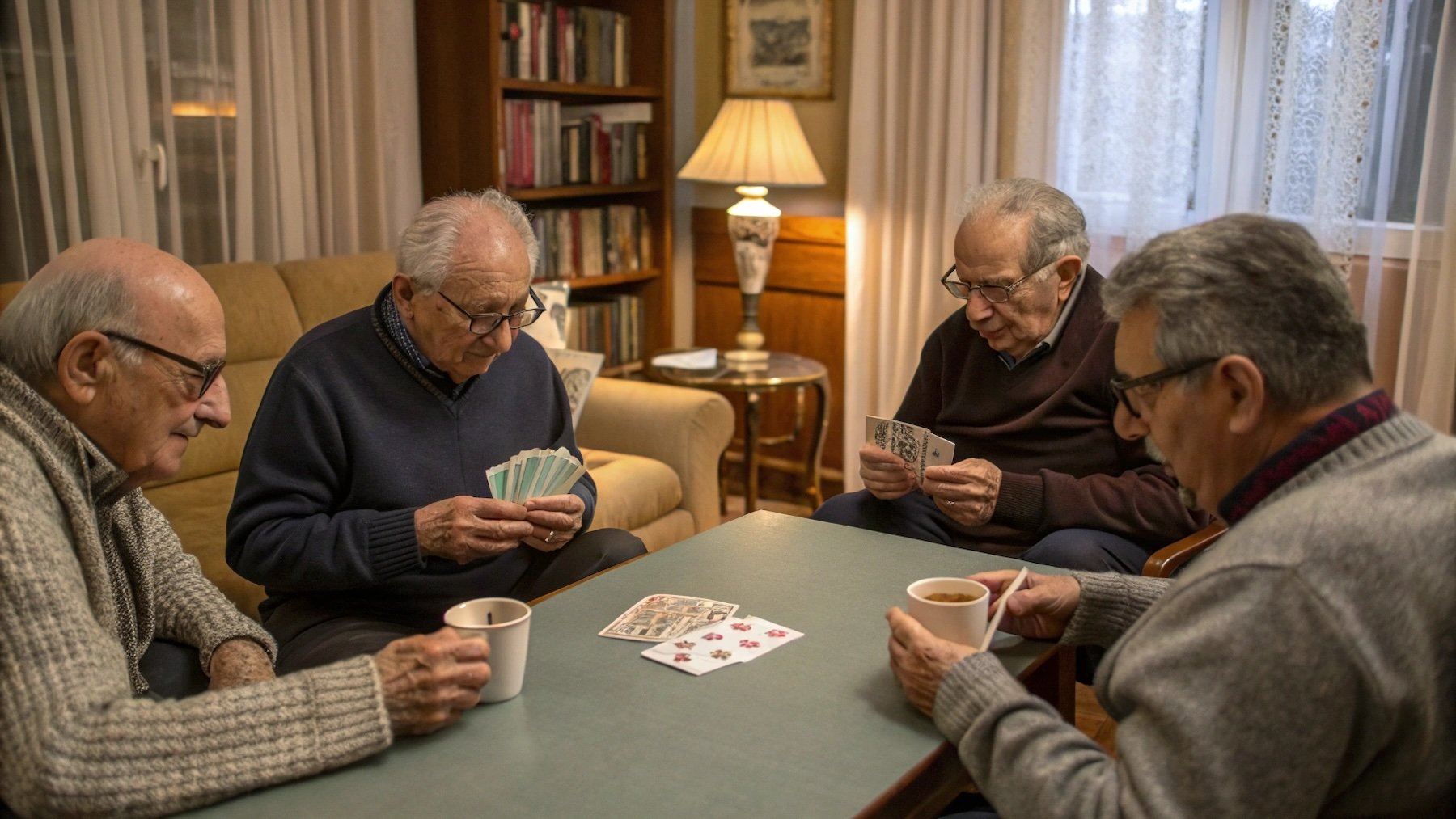 Hombres, juegos, cartas