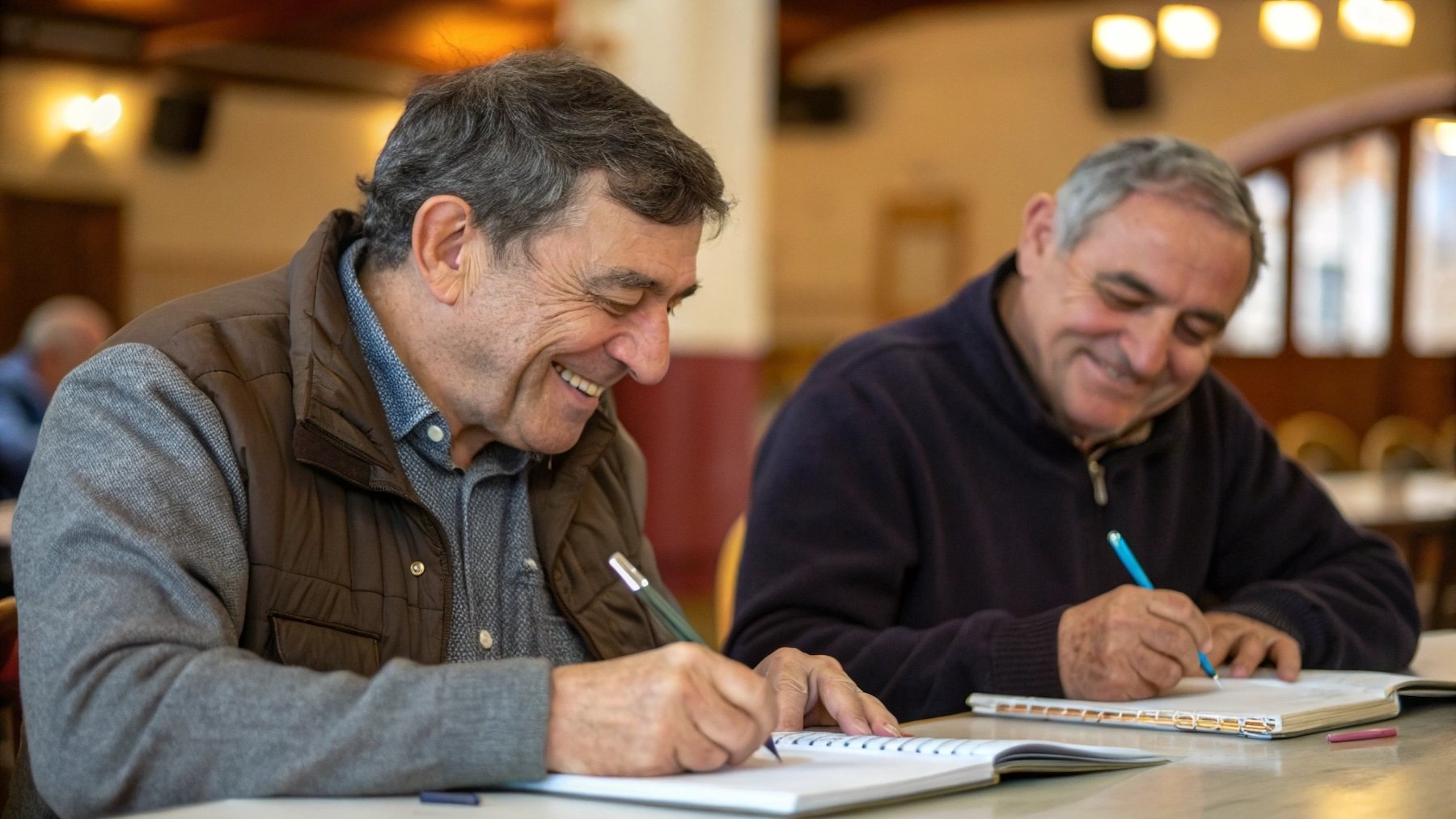 Hombres escribiendo, escritura, hombres, actividades