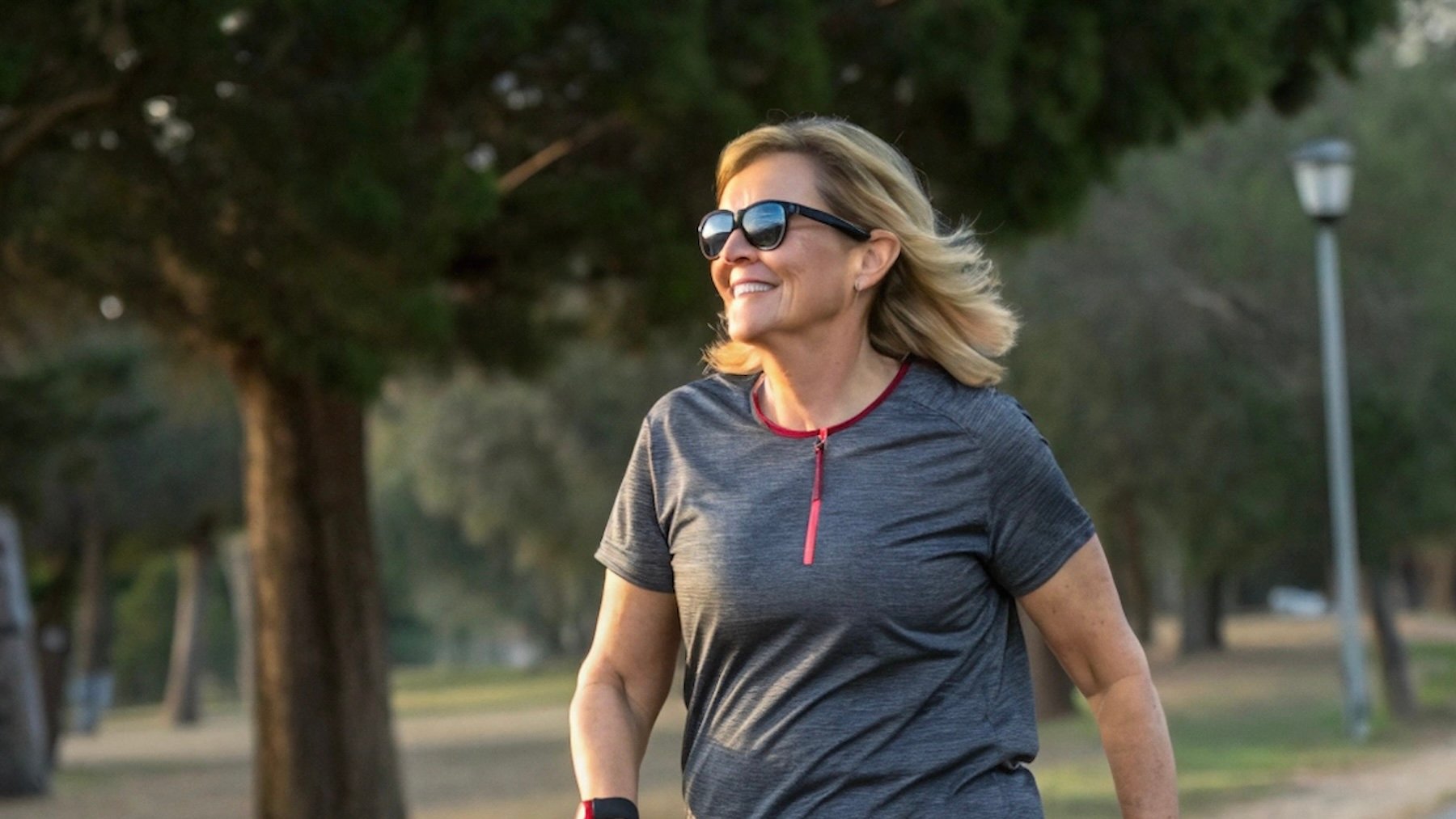 Mujer, caminar, deporte, ejercicio