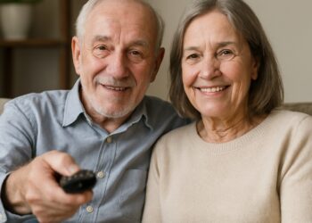 Error que cometen las personas mayores viendo la televisión, problemas en la tercera edad viendo la tele, cuál es la distancia correcta para ver la televisión, dolor de la cabeza en la tercera edad por culpa de la pantalla.