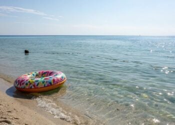 Playa, mar, inflable