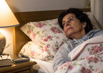 Mujer con insomnio, ejercicio, actividades