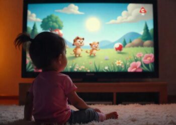 Dibujos animados, niños, psicología