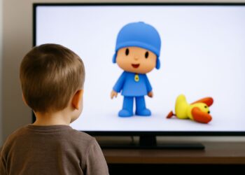 Dibujos animados, niños, entretenimiento, psicología