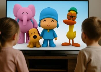 Dibujos animados, niños, psicología