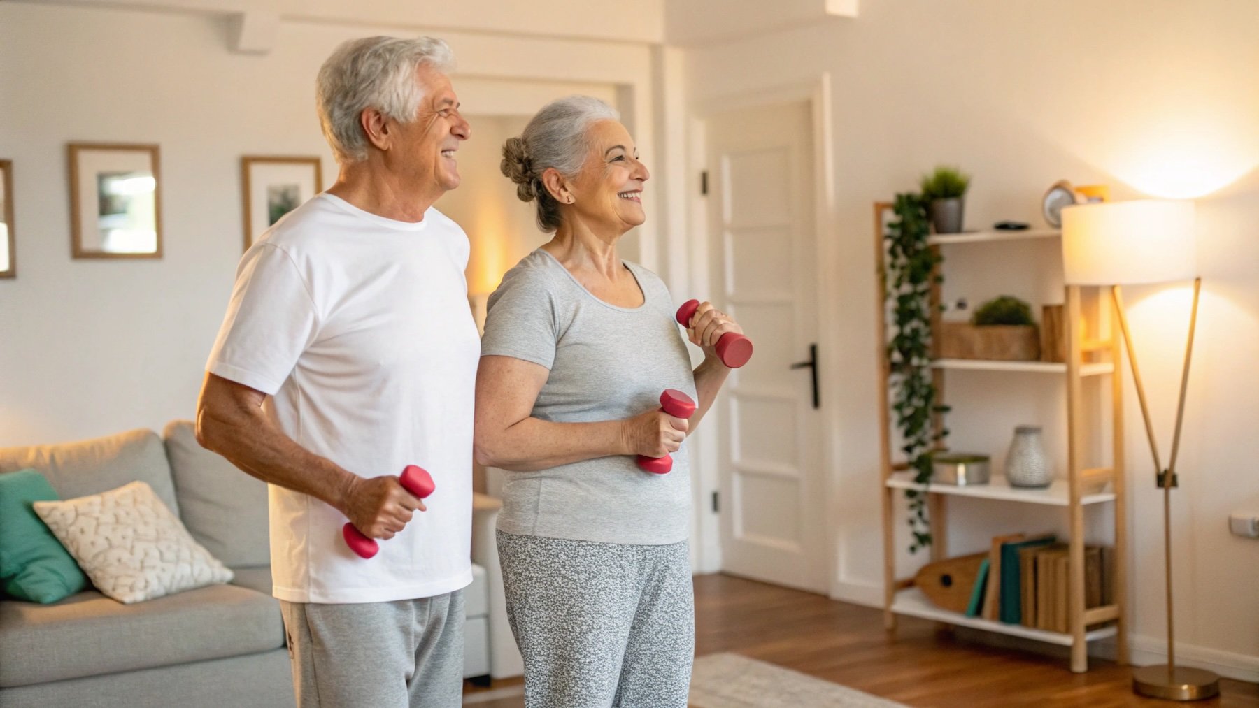 Ejercicio, deporte, pareja, actividad