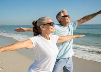 Pareja en la playa, playa, deporte, ejercicio