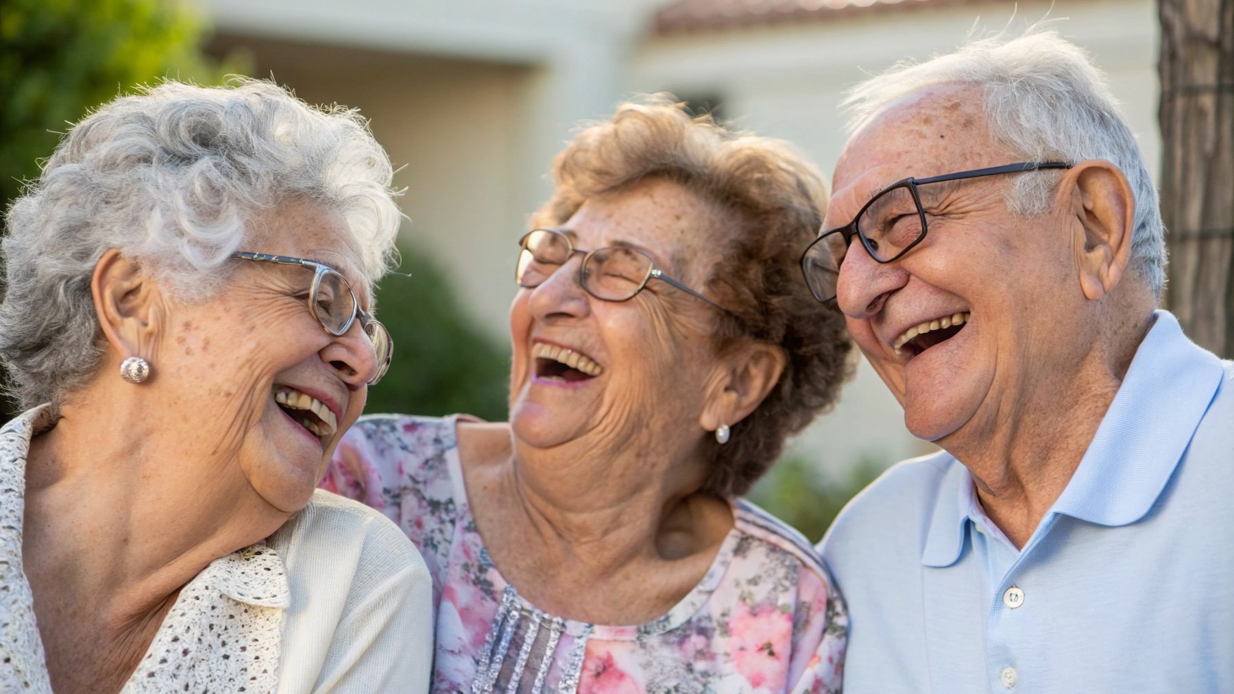 Personas, reir, actividad social