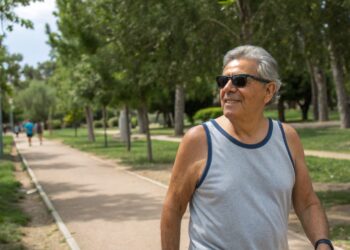 Hombre, parque, ejercicio, deporte