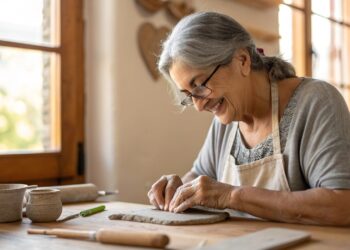 Arcilla, mujer, hobby, pasatiempo
