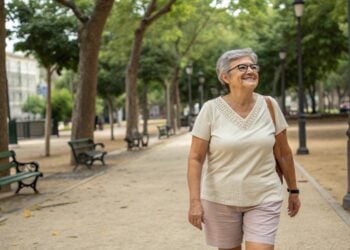 Mujer, parque, ejercicio