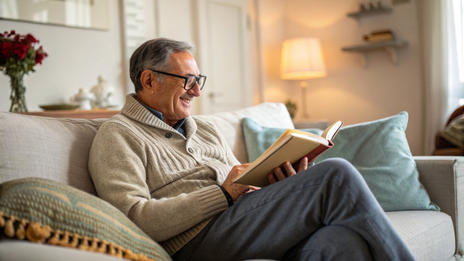Hombre, pasatiempo, leer