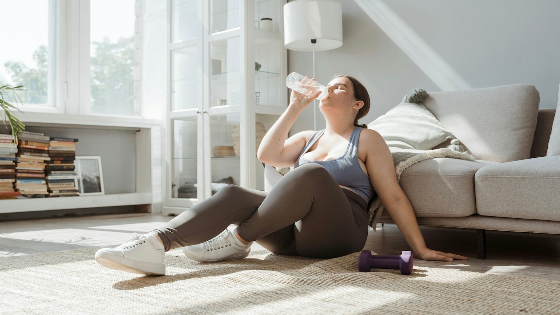 Mujer, ejercicio, deporte