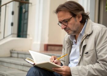 Hombre, leer, actividad, pasatiempo