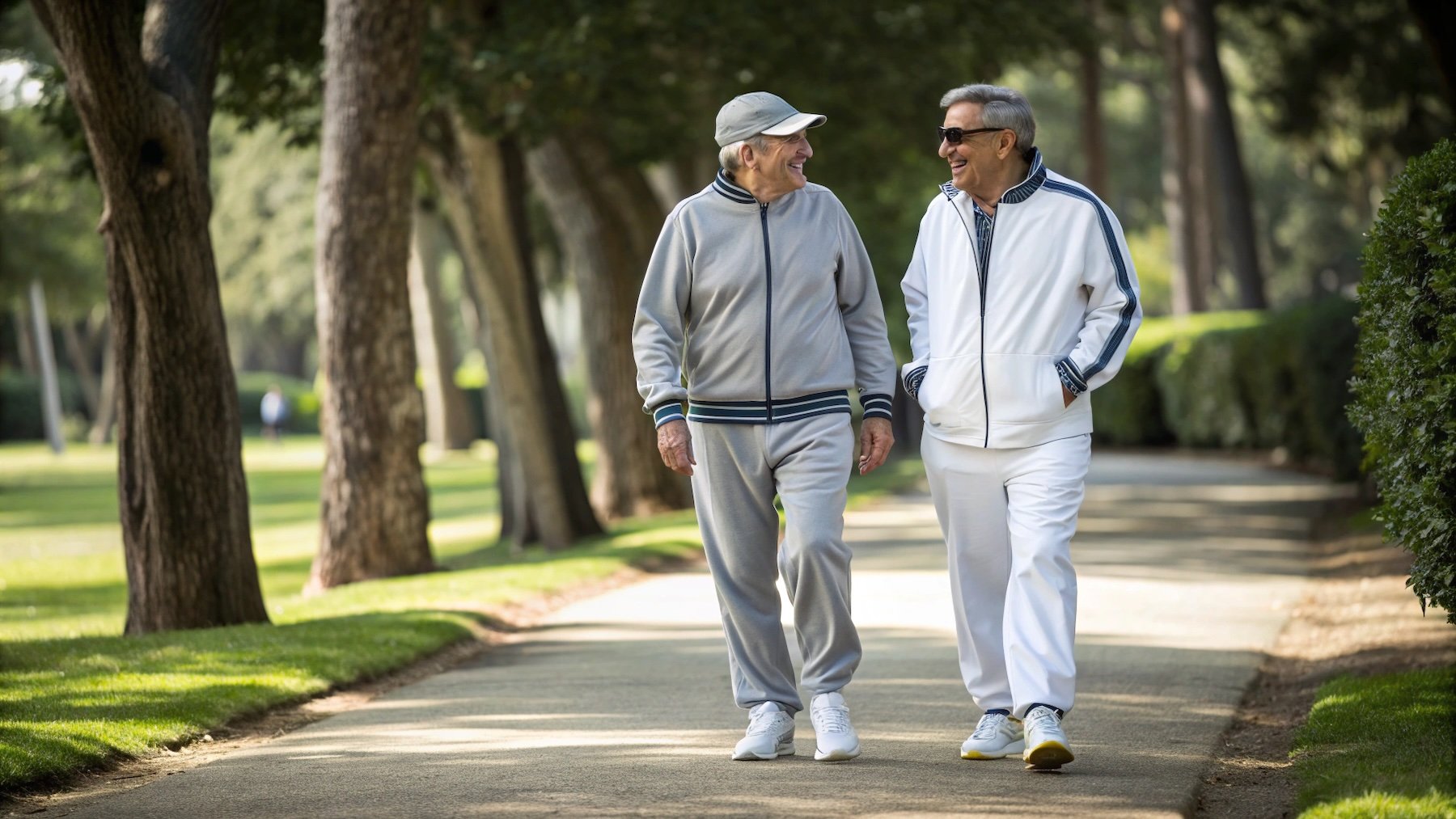 Hombres, caminar, ejercicio
