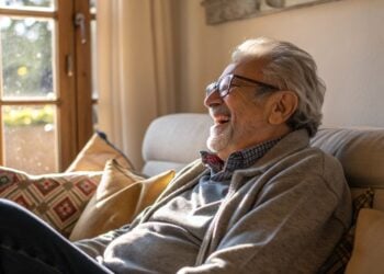 Hombre, sonrisa, sonreir