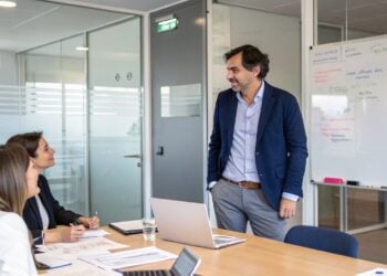 jefe, hombre, oficina