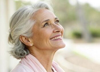 Mujer, sonrisa, felicidad